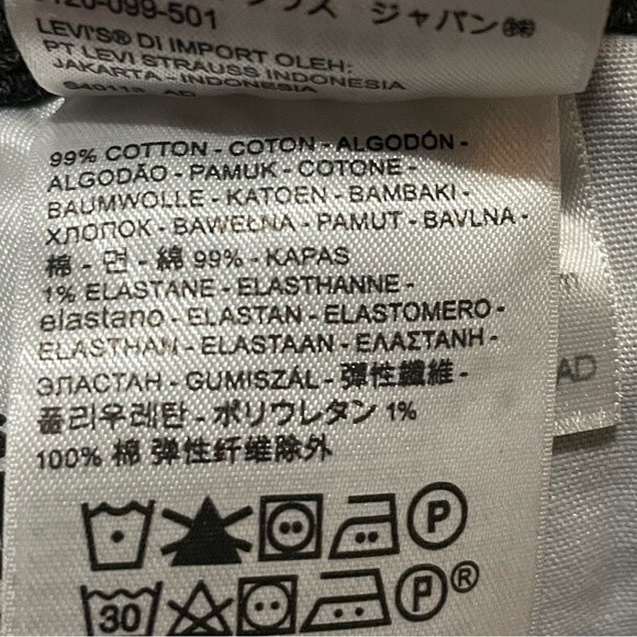 NWT Levi’s 501 Button Fly Cut Off Faded Black Jean Shorts Size 33 Raw Hem - Picture 4 of 5